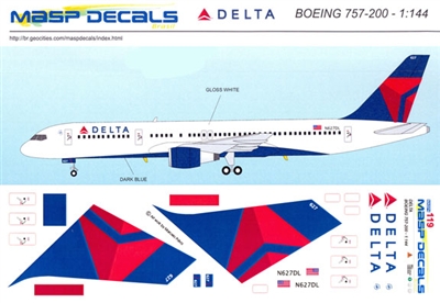 1:144 Delta Airlines (2007 cs) Boeing 757-200