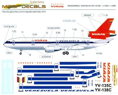 1:144 Viasa (1980's) McDD DC-10-30