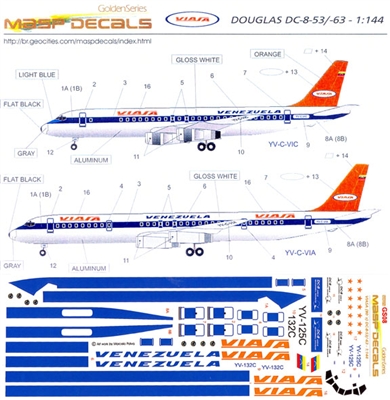 1:144 Viasa (1970's) DC-8