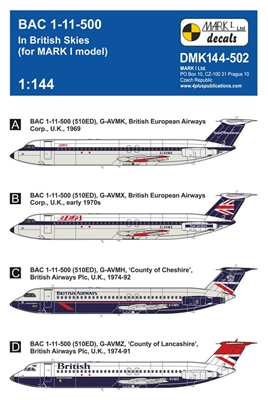 1:144 BAC 1-11-500, BEA, British Airways