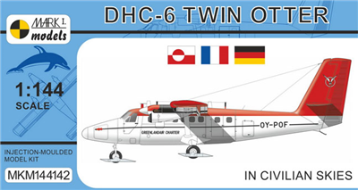 1:144 DHC-6-300 Twin Otter, Greenlandair, Air Alpes, General Air