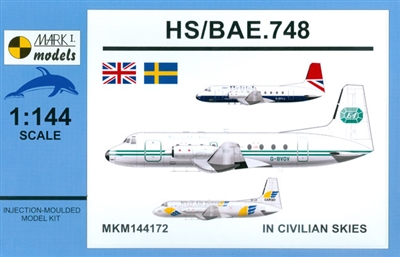 1:144 HS.748 Srs 2, British Airways, Emerald Airways, West Air Sweden