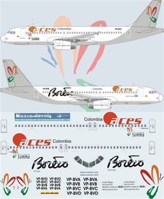 1:144 ACES Colombia Airbus A.320