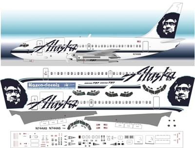1:144 Alaska Airlines Boeing 737-200