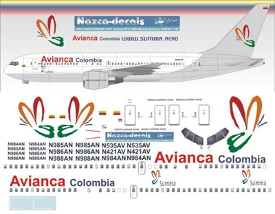 1:144 Avianca Boeing 767-200/-300