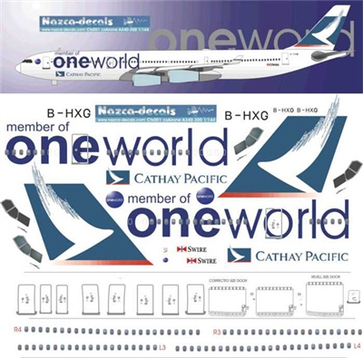 1:144 Cathay Pacific 'OneWorld' Airbus A.340-300