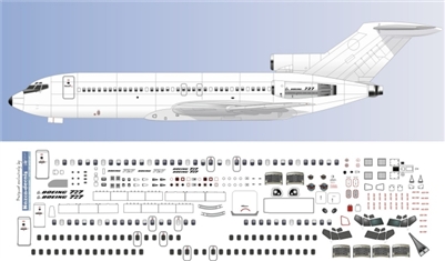 1:144 Detail Set, Boeing 727-100