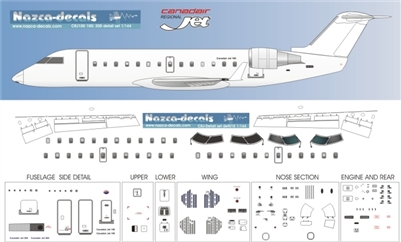 1:144 Detail Set, Canadair CRJ 100, CRJ 200