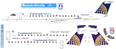 1:144 Continental Express Embraer 145