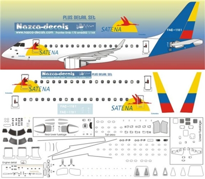 1:144 Satena Embraer 170