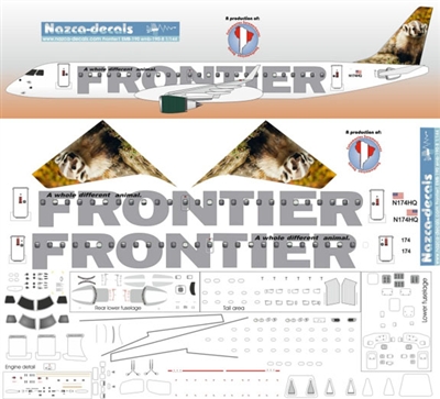 1:144 Frontier 'Buddy the Badger' Embraer 190