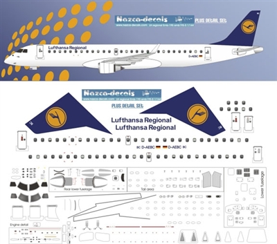 1:144 Lufthansa Regional Embraer 195