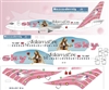 1:144 Sky Boeing 737-400 (pink) 'Adam and Eve'