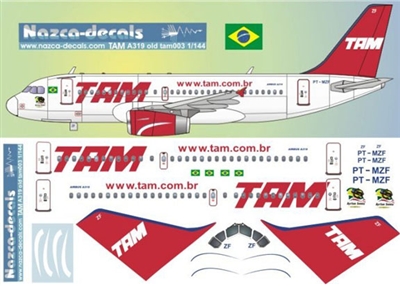 1:144 TAM Airbus A.319
