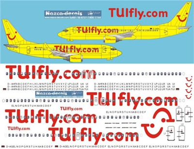 1:144 TUIfly (yellow cs) Boeing 737NG
