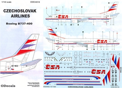 1:144 Czechoslovak Airlines Boeing 737-400
