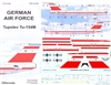 1:144 German Air Force Tupolev 154M