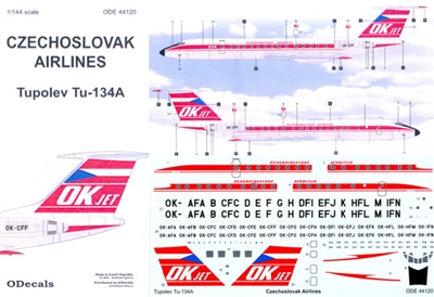 1:144 Czechoslovak Airlines Tupolev 134A