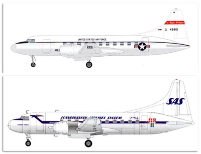 1:72 Convair 440, SAS, USAF