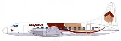 1:72 Convair 580, Aspen (Brown)