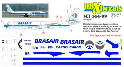 1:144 Brasair Cargo Boeing 707-320C