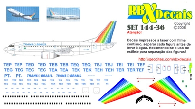 1:144 Trans Brasil Boeing 737-300