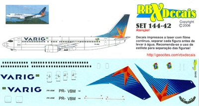 1:144 Varig (2007 cs) Boeing 737-700 (PR-VBM)