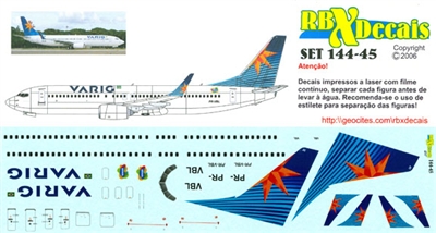 1:144 Varig (2007 cs) Boeing 737-800 (PR-VBL)