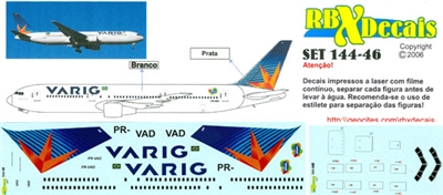 1:144 Varig (2007 cs) Boeing 767-300 (PR-VAD)