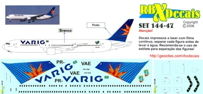 1:144 Varig (2007 cs) Boeing 767-300 (PR-VAE)