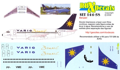 1:144 Varig Boeing 737-200