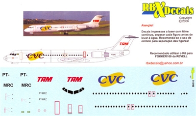 1:144 TAM 'CVC' Fokker 100