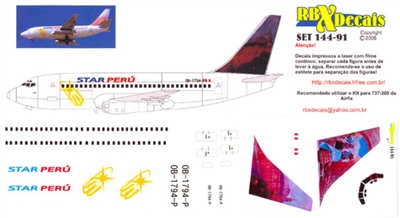 1:144 Star Peru '1794' Boeing 737-200