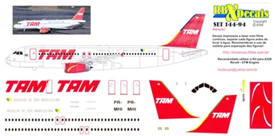 1:144 TAM 'Jamaica cs' Airbus A.320 *Sold Out*