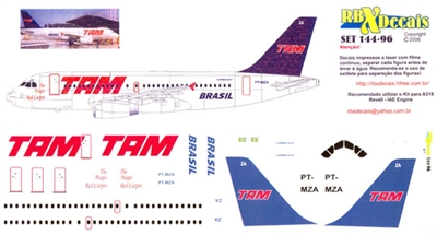 1:144 TAM (early cs) Airbus A.319 *Sold Out*