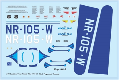 1:48 Wiley Post Lockheed Vega 5C "Winnie Mae"