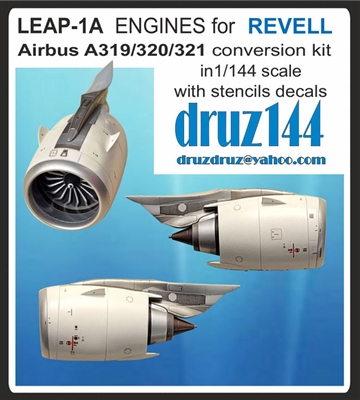 1:144 CFM Leap-1A Engines (2) for Airbus A.320 (Revell kit)