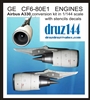 1:144 General Electric  CF6-80E1 Engines (2) for Airbus A330 (Revell kit)