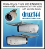 1:144 Rolls-Royce Trent 700 Engines (2) for Airbus A330 (Revell kit)