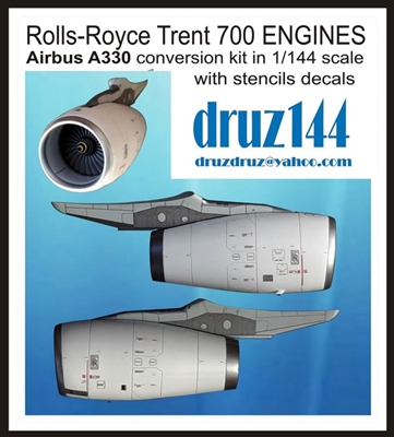 1:144 Rolls-Royce Trent 700 Engines (2) for Airbus A330 (Revell kit)