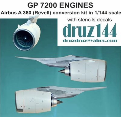 1:144 GP 7200 Engines (4), Airbus A.380