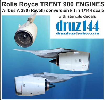 1:144 RR Trent 900 Engines (4), Airbus A.380