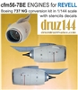 1:144 CFM56-7BE Engines (2) for Boeing 737NG (Revell)