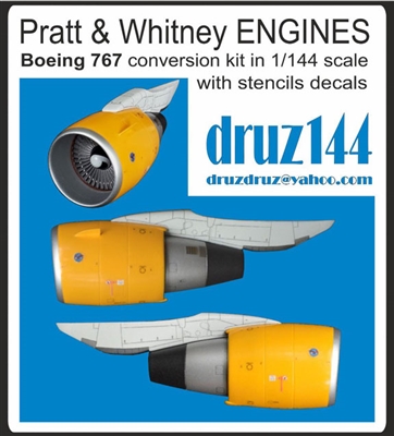 1:144 Pratt & Whitney Engines (2) (all variants) , Boeing 767