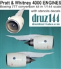 1:144 Pratt & Whitney PW4000 Engines (2), Boeing 777
