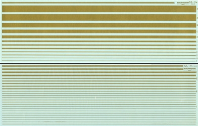 Stripes, Gold (Narrow & Wide)