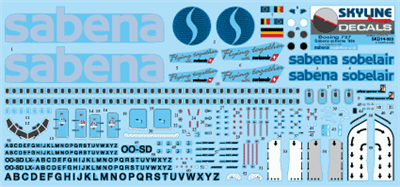 1:144 Sabena, Sobelair Boeing 737-200 / -300 / -400 / -500