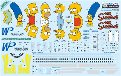 1:144 Western Pacific 'Simpsons' Boeing 737-300