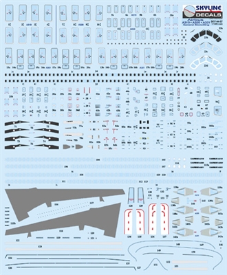 1:144 A.319 / A.320 / A.321 Detail Decal & Photo Etch Details