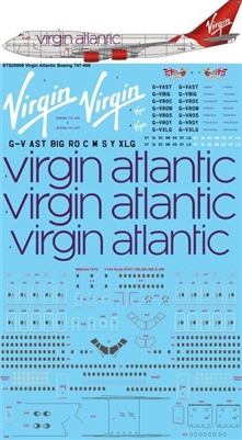 1:200 Virgin Atlantic (2010 cs) Boeing 747-400